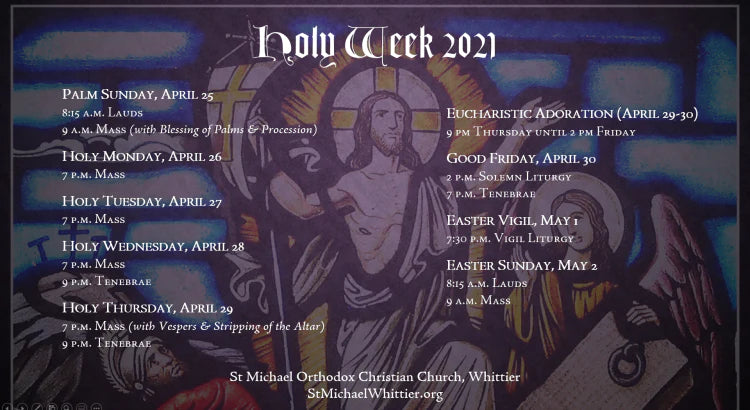 Holy Week in the Western Tradition